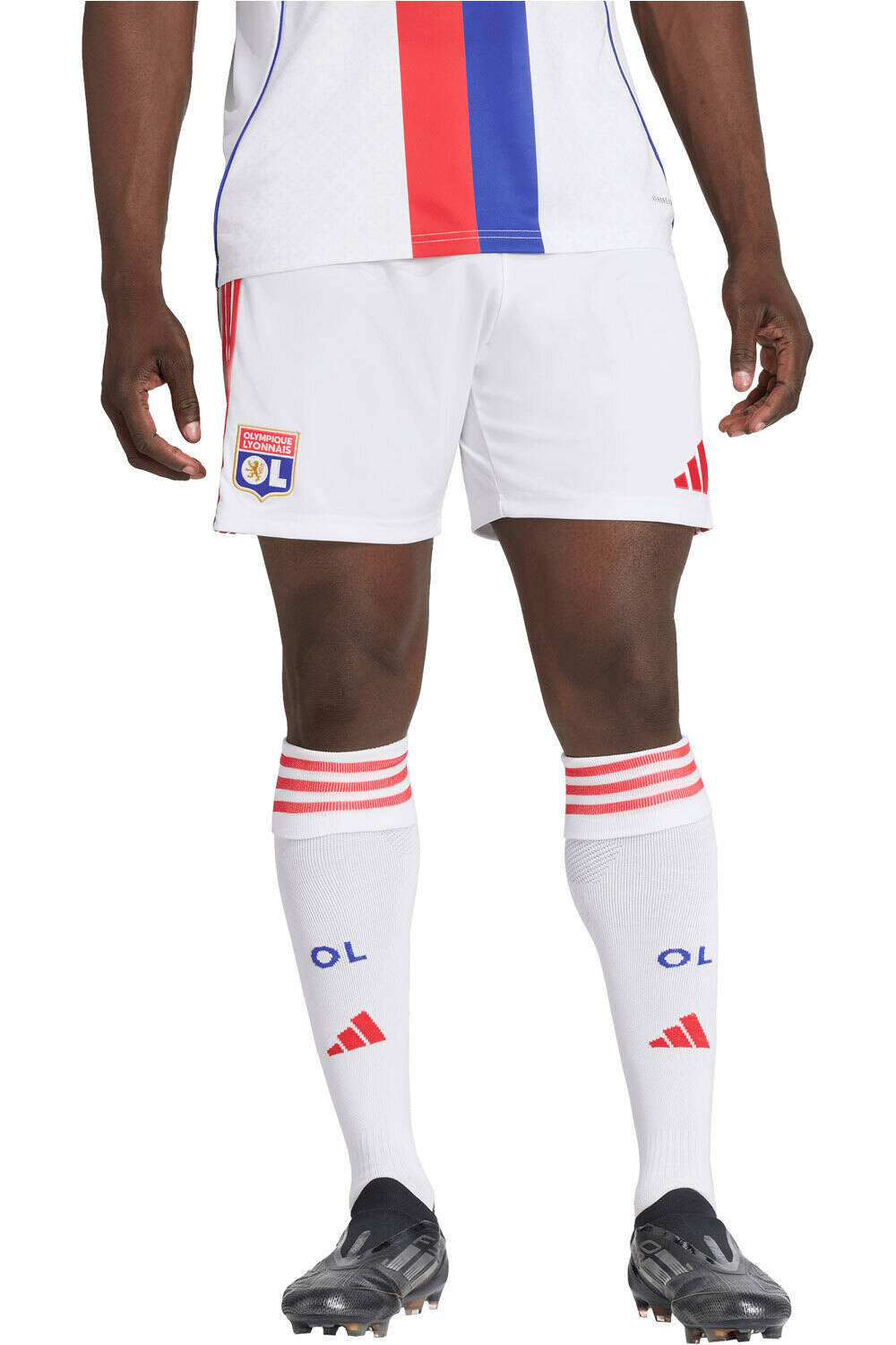 adidas pantalones fútbol oficiales O.LYON 26 H SHO vista frontal