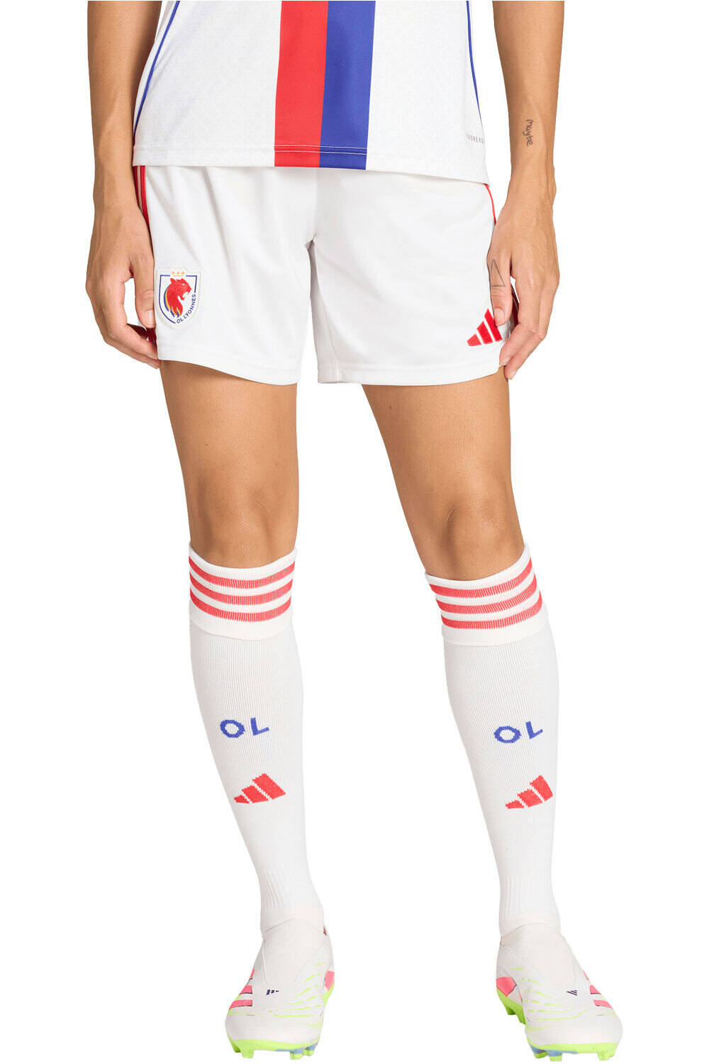 adidas pantalones fútbol oficiales O.LYON 26 H SHO W vista frontal