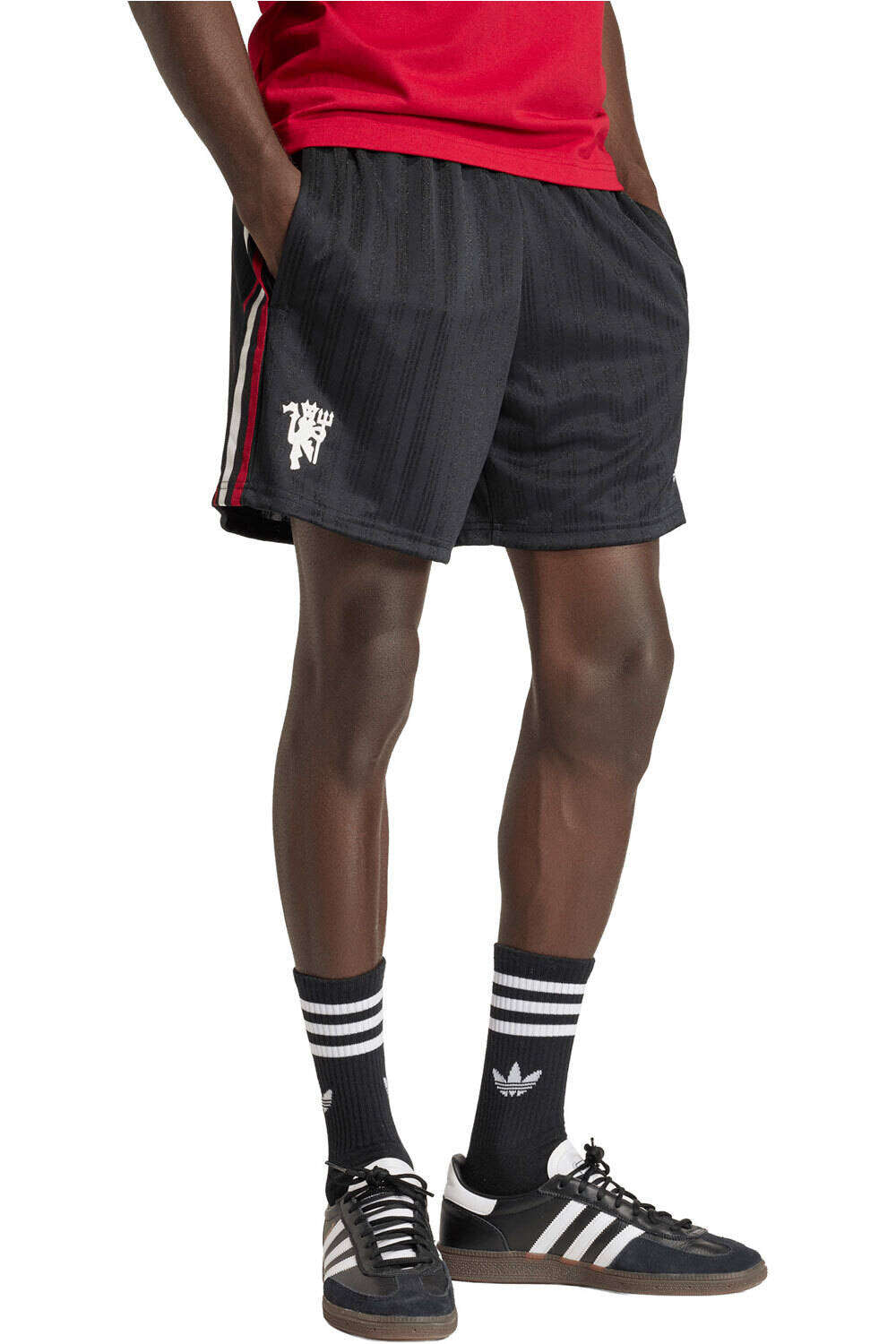 adidas pantalones fútbol oficiales ORIGINALSL MANCHESTER UNITED SHORT vista frontal