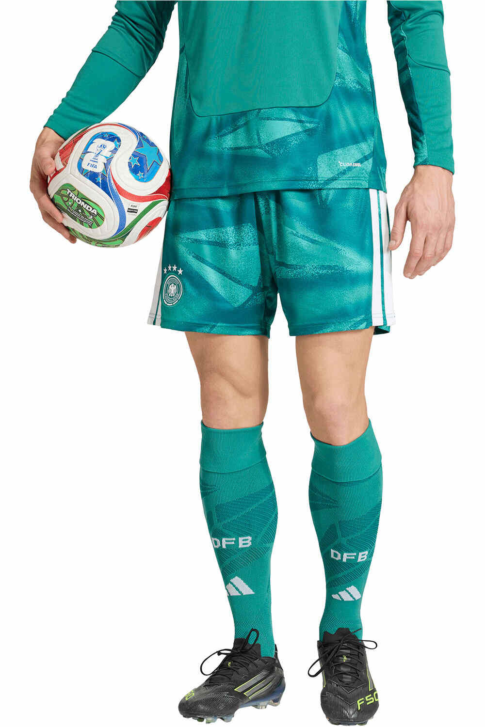 adidas pantalones fútbol oficiales PORTERO 1 EQUIPACIN ALEMANIA 26 vista frontal