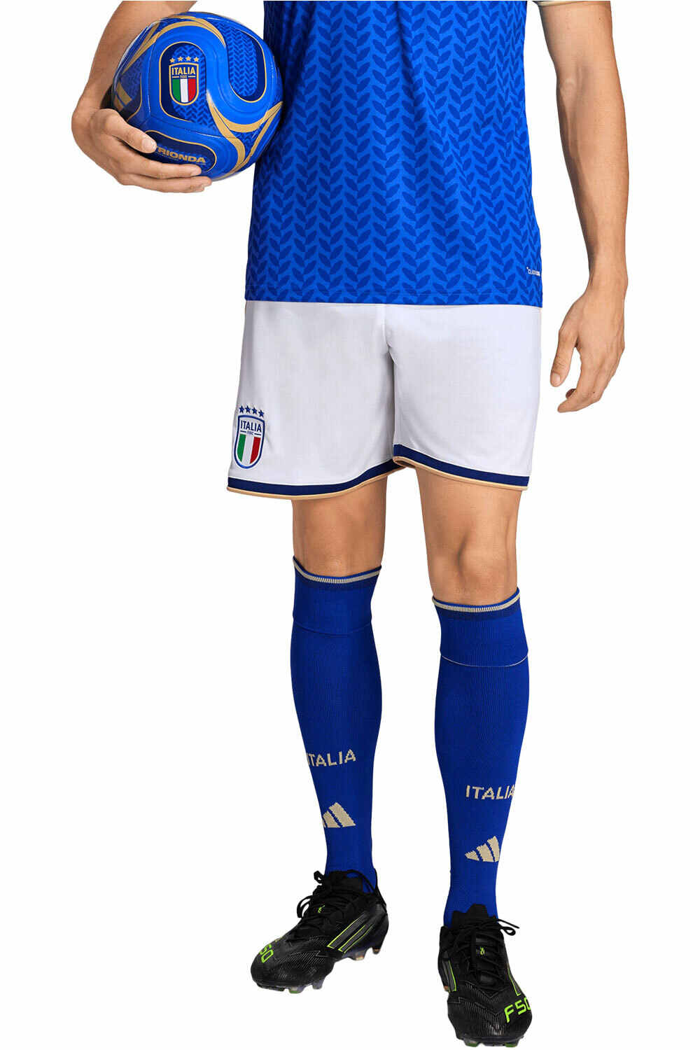 adidas pantalones fútbol oficiales PRIMERA EQUIPACIN ITALIA 26 vista frontal