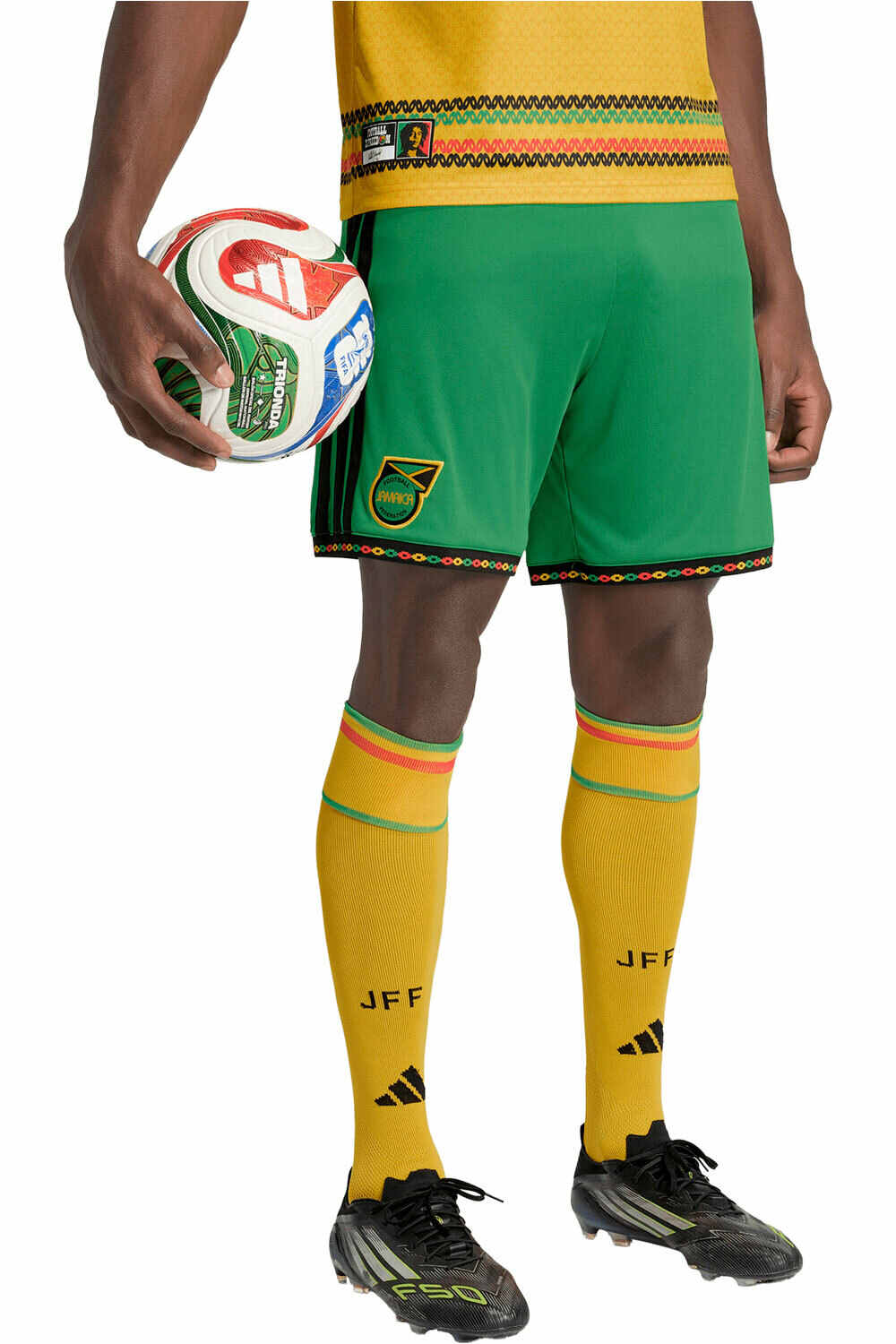 adidas pantalones fútbol oficiales PRIMERA EQUIPACIN JAMAICA 26 vista frontal