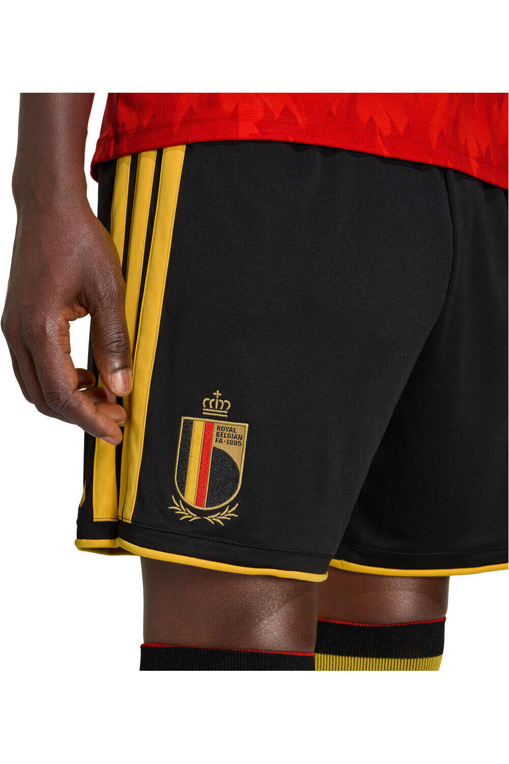 adidas pantalones fútbol oficiales PRIMERA EQUIPACION BELGICA 26 vista detalle