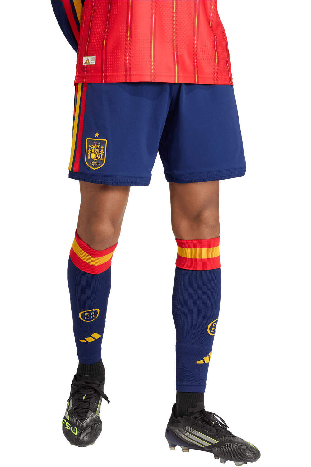 adidas pantalones fútbol oficiales PRIMERA EQUIPACION ESPANA 26 OFICIAL vista frontal