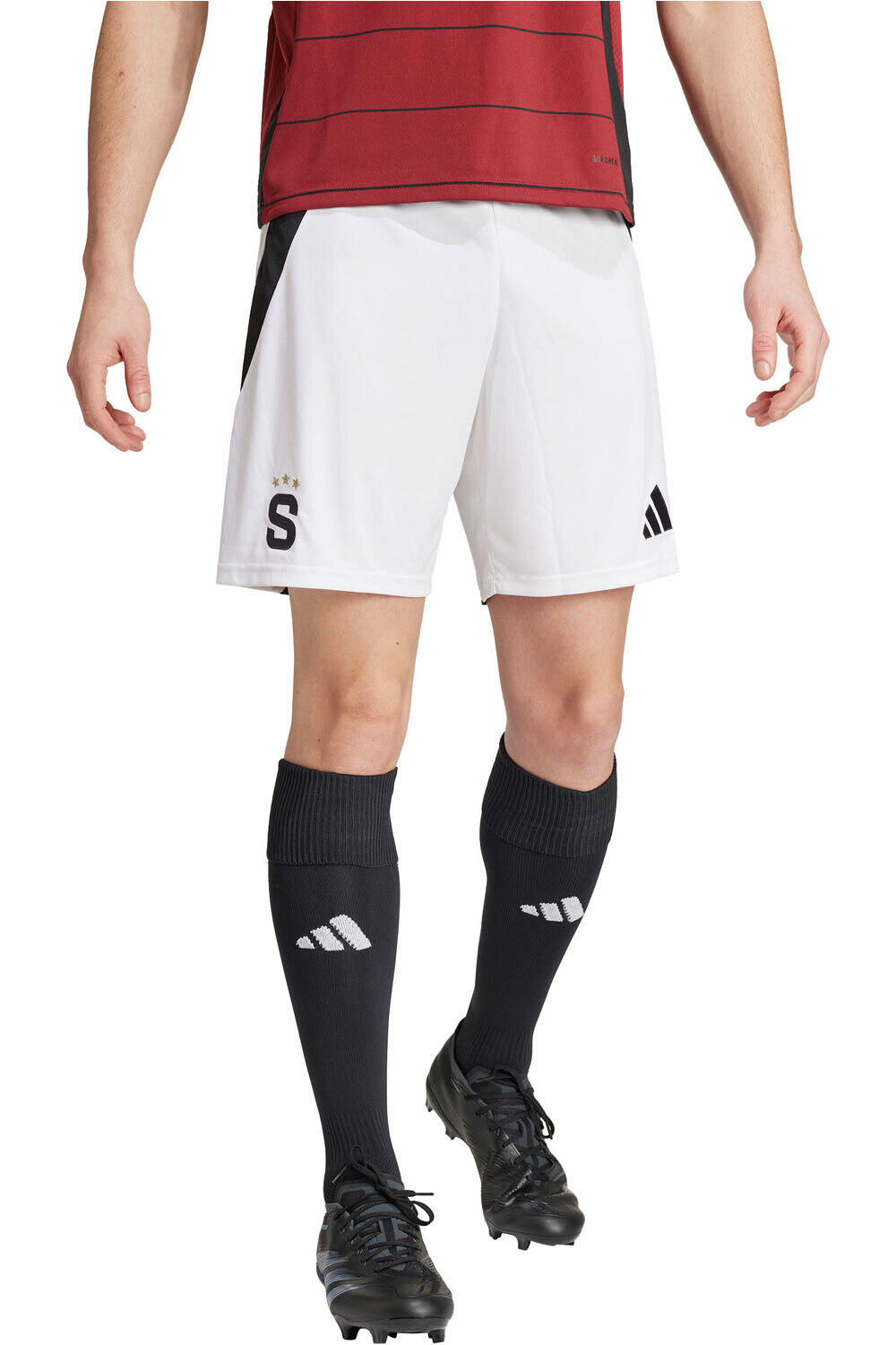 adidas pantalones fútbol oficiales SPARTAC PRAGA 25 H SHO vista frontal