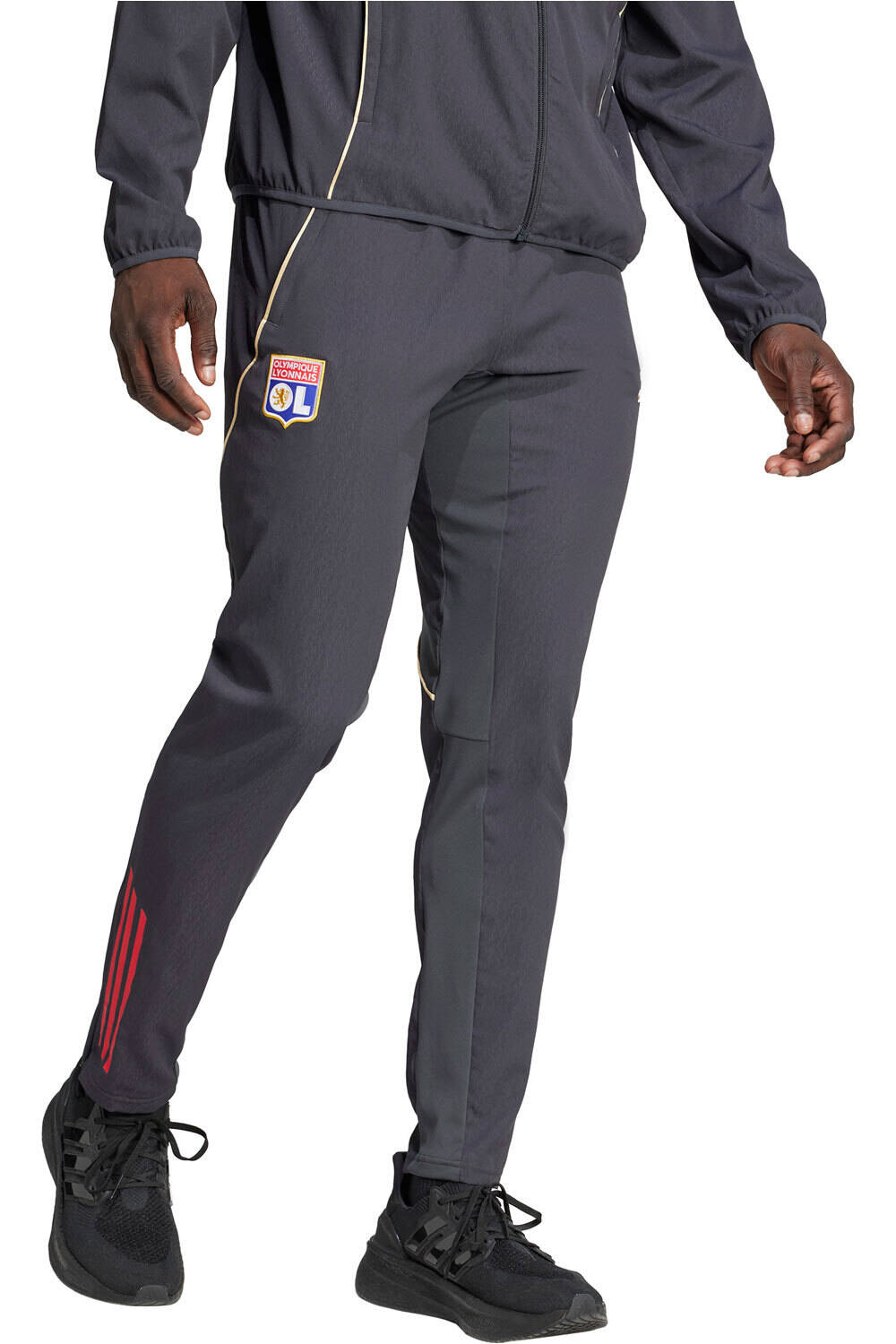 adidas pantalones futbol OLYMPIQUE DE LYON 25/26 TIRO25 vista frontal