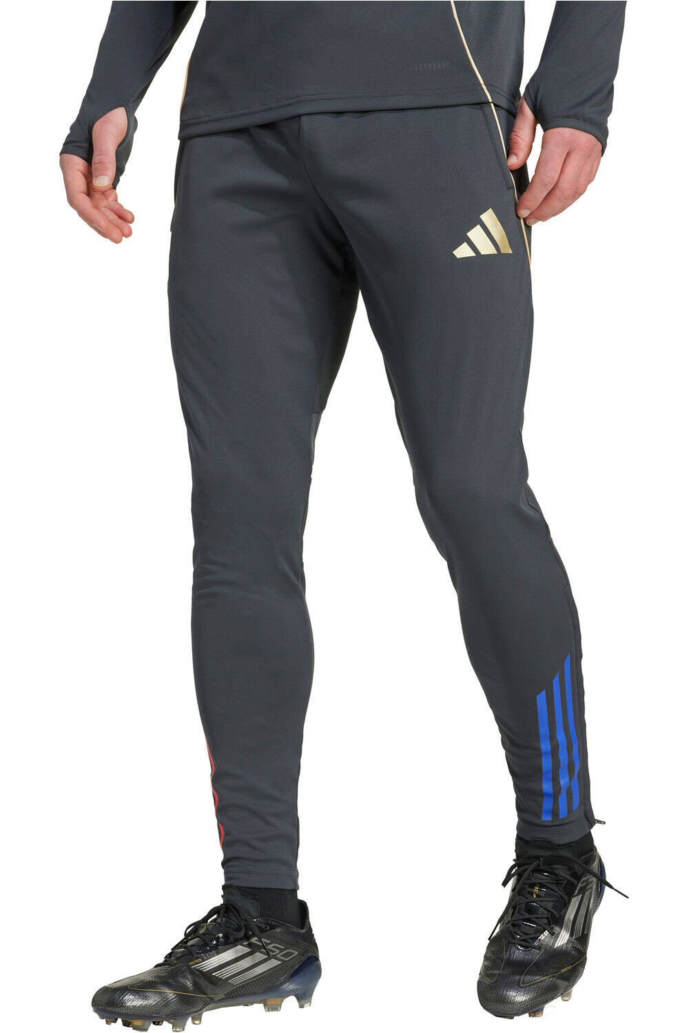 adidas pantalones futbol OLYMPIQUE DE LYON TIRO25 COMPETITION vista frontal