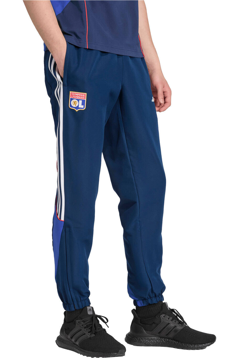 adidas pantalones futbol OLYMPIQUE DE LYON UBP vista frontal
