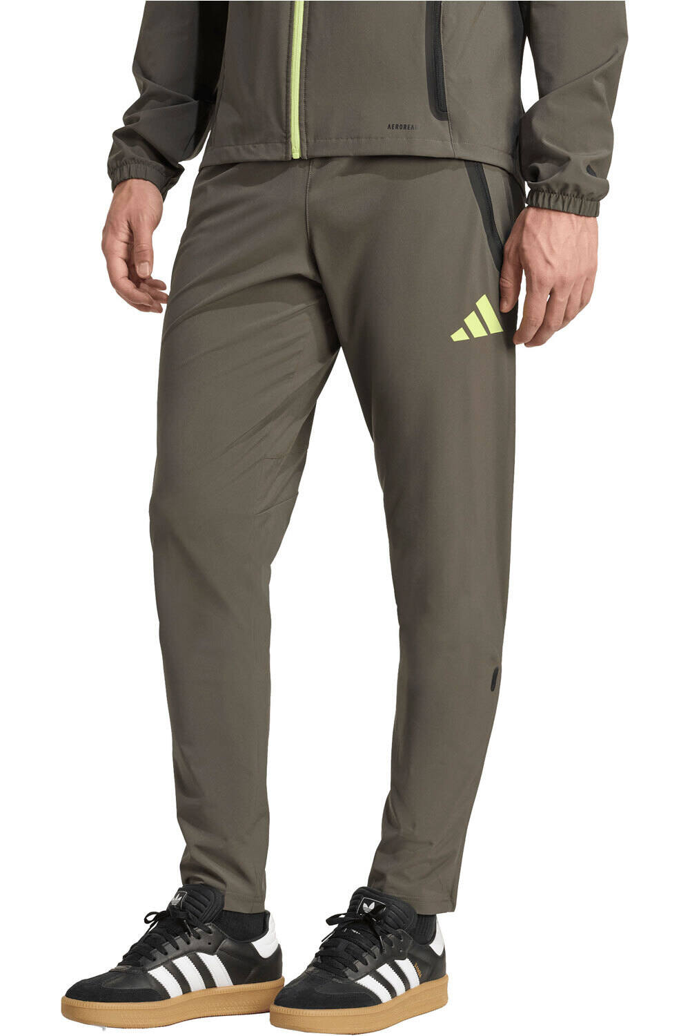 adidas pantalones futbol REAL MADRID TIRO 25 VIS TECH TRAVEL vista frontal