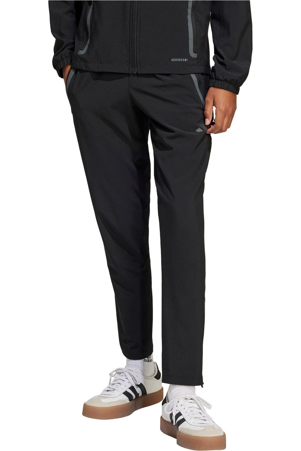 adidas pantalones largos futbol niño Real Madrid Tiro 25 Competition vista frontal