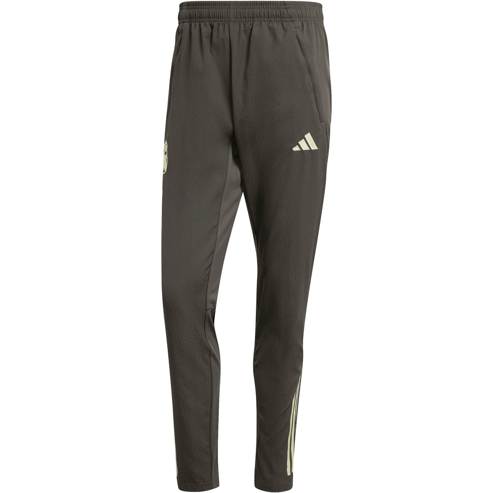 adidas pantalones largos futbol R.MADRID 26 PRE PNT NEOR vista frontal