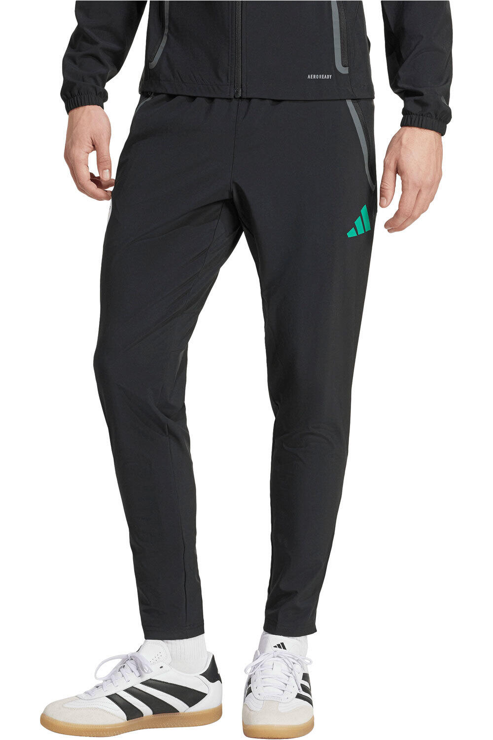 adidas pantalones largos futbol TIRO25 COMPETITION VIS TECH TRAVEL vista frontal