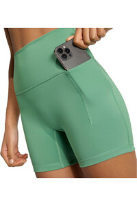 adidas pantalones y mallas cortas fitness mujer 3 STRIPES STUDIO ALL ME vista detalle