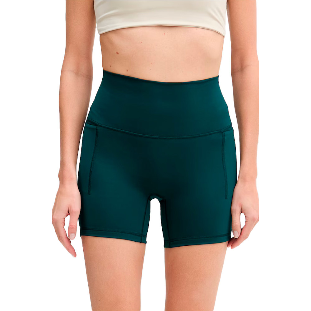 adidas pantalones y mallas cortas fitness mujer 3 STRIPES STUDIO ALL ME vista frontal