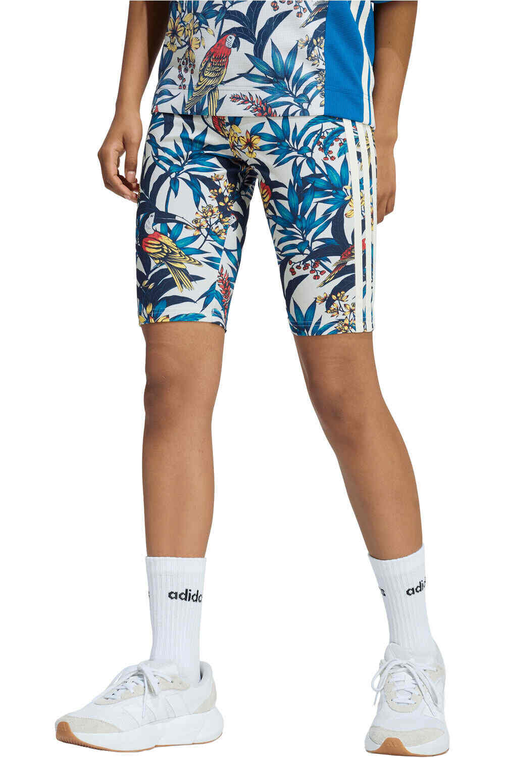 adidas pantalones y mallas cortas fitness mujer CICLISMO ADIDAS X FARM RIO vista frontal