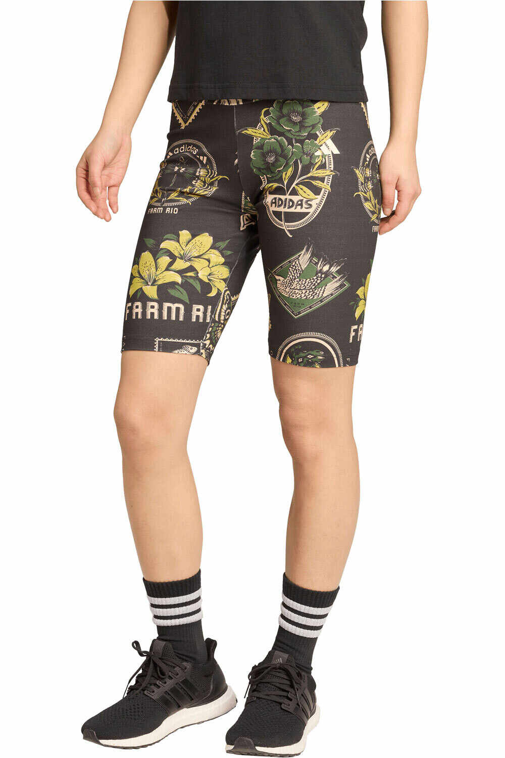 adidas pantalones y mallas cortas fitness mujer FARM BIKE vista frontal