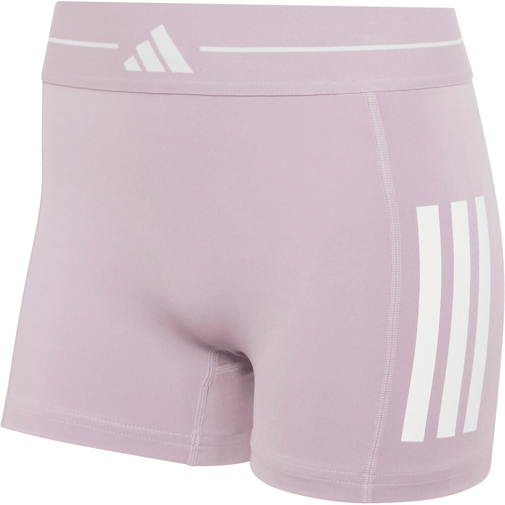 adidas pantalones y mallas cortas fitness mujer HYPERGLAM 3 STRIPES 04