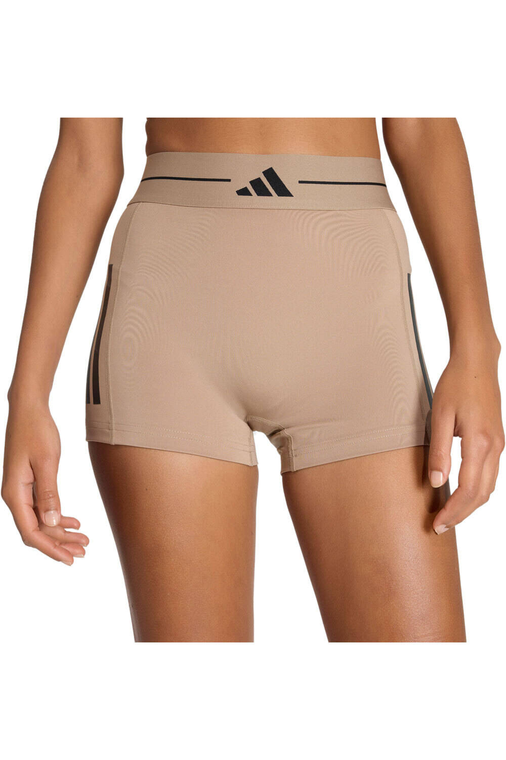 adidas pantalones y mallas cortas fitness mujer HYPERGLAM 3 STRIPES vista detalle