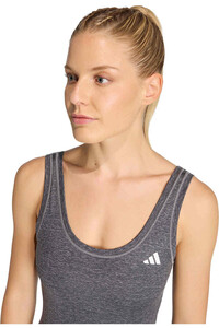 adidas pantalones y mallas cortas fitness mujer MONO OPTIME ESSENTIALS HEATHER vista detalle