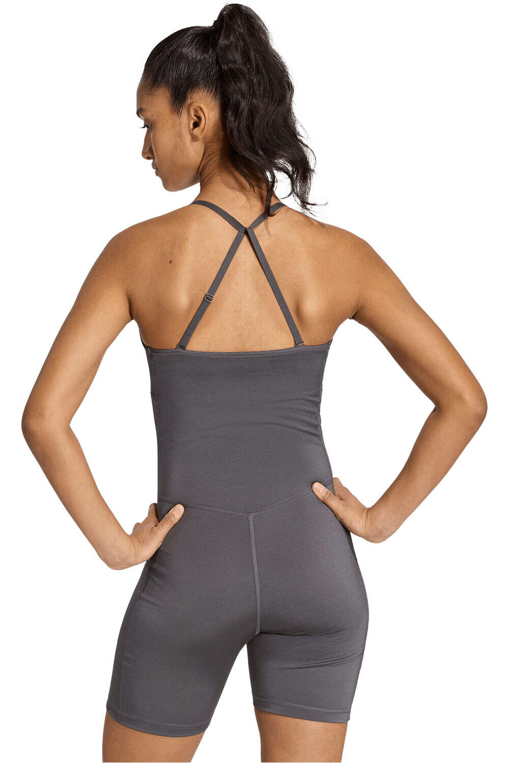 adidas pantalones y mallas cortas fitness mujer MONO POWER ESSENTIALS vista trasera