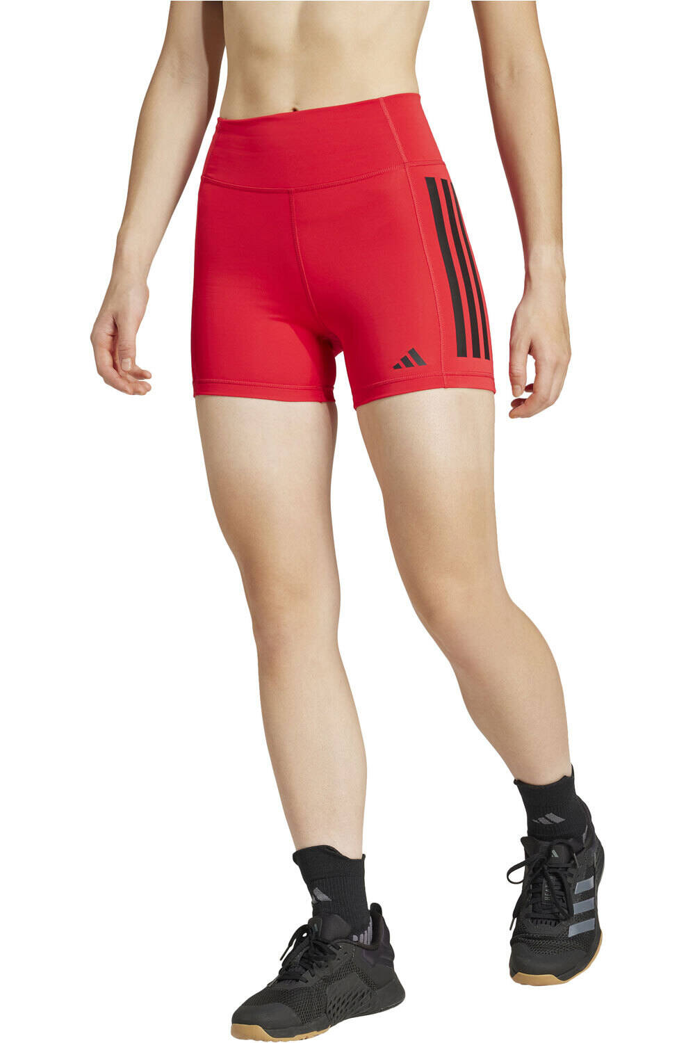 adidas pantalones y mallas cortas fitness mujer OPT 3S 1/4 vista frontal