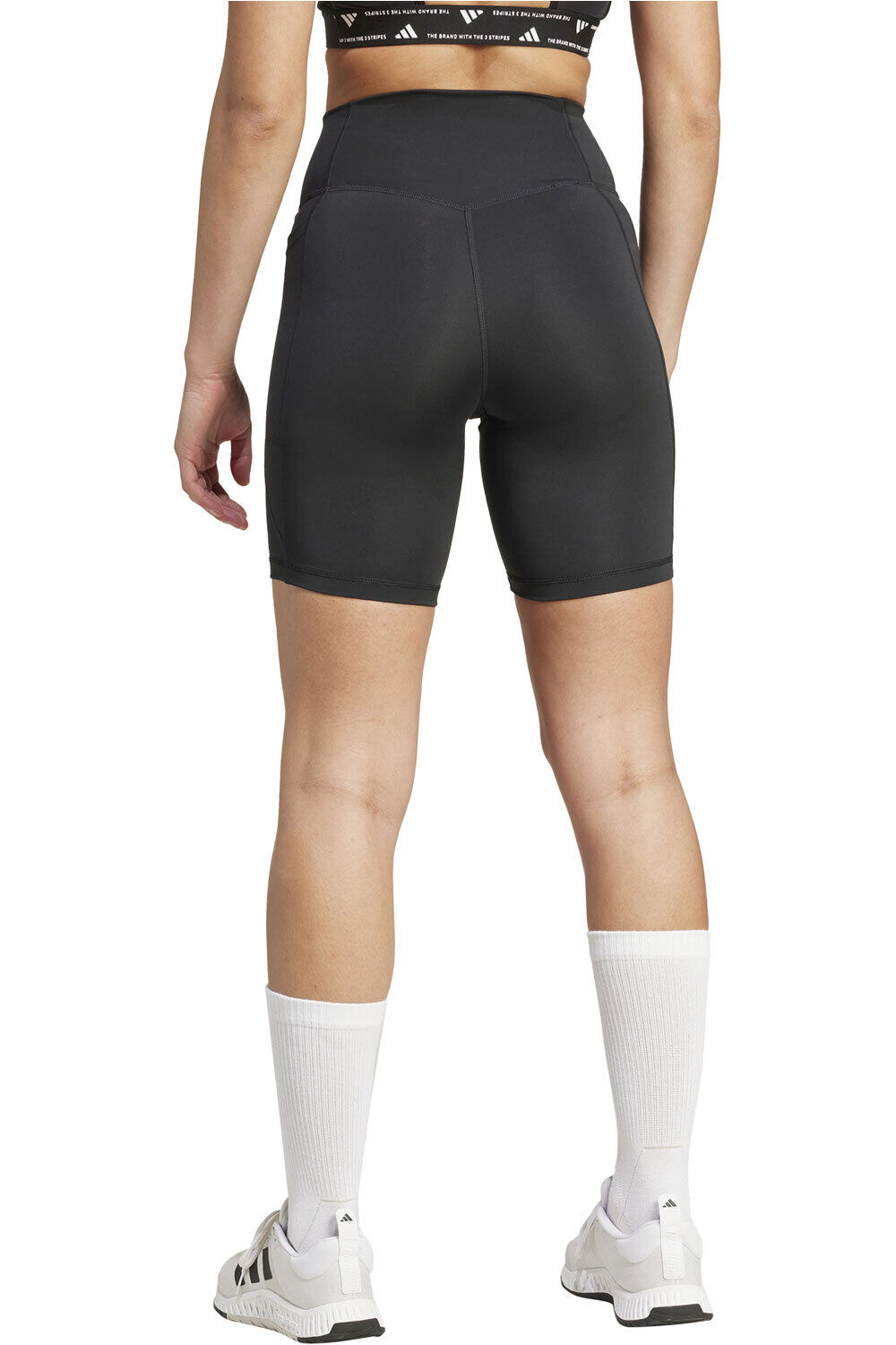 adidas pantalones y mallas cortas fitness mujer OPT ESS ST 7IN vista trasera