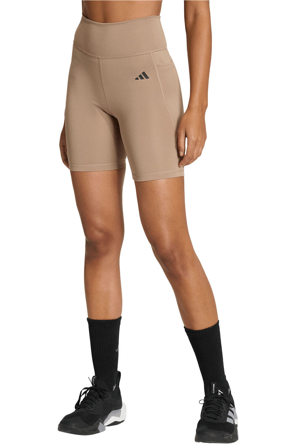 adidas pantalones y mallas cortas fitness mujer OPTIM ESSENTIALS vista frontal