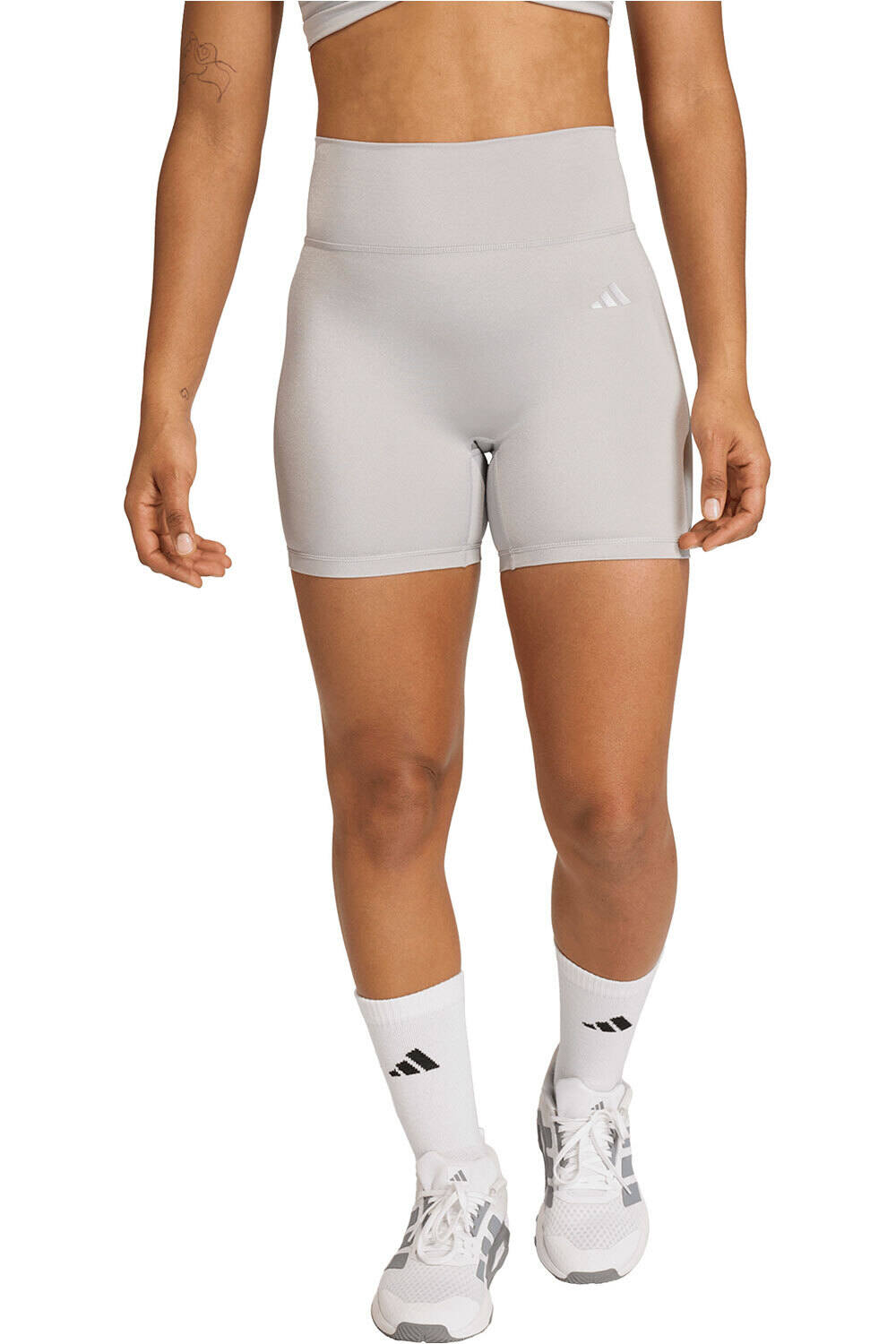 adidas pantalones y mallas cortas fitness mujer OPTIME ESSENTIALS vista frontal