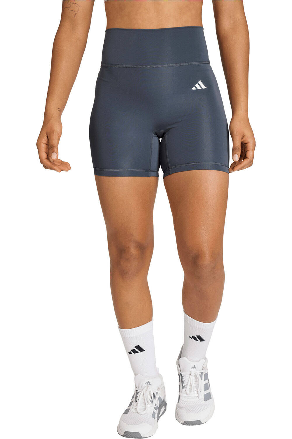 adidas pantalones y mallas cortas fitness mujer OPTIME ESSENTIALS vista frontal