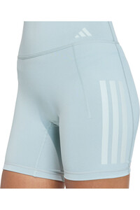 adidas pantalones y mallas cortas fitness mujer OPTIME WORKOUT 3-STRIPES vista detalle