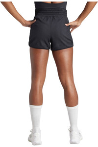 adidas pantalones y mallas cortas fitness mujer PACER RIB SHORT vista trasera