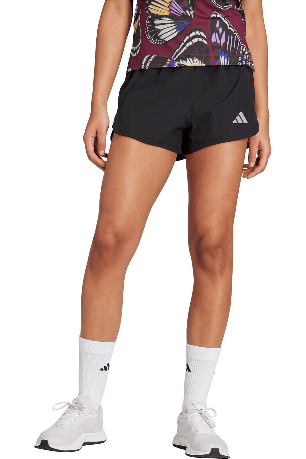 adidas pantalones y mallas cortas fitness mujer RACER PACER vista frontal