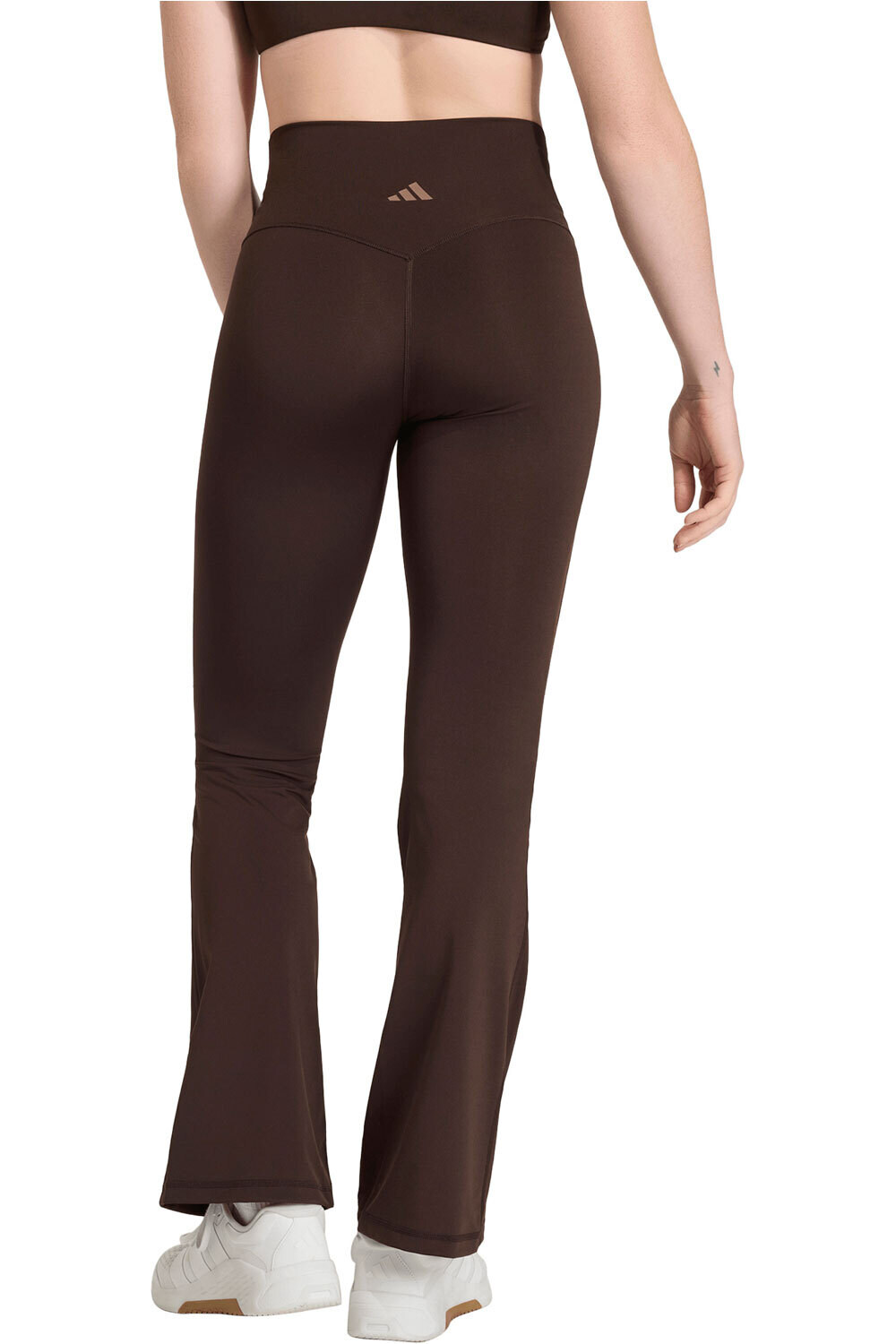 adidas pantalones y mallas largas fitness mujer 3 STRIPES STUDIO ALL ME X-OVER vista trasera