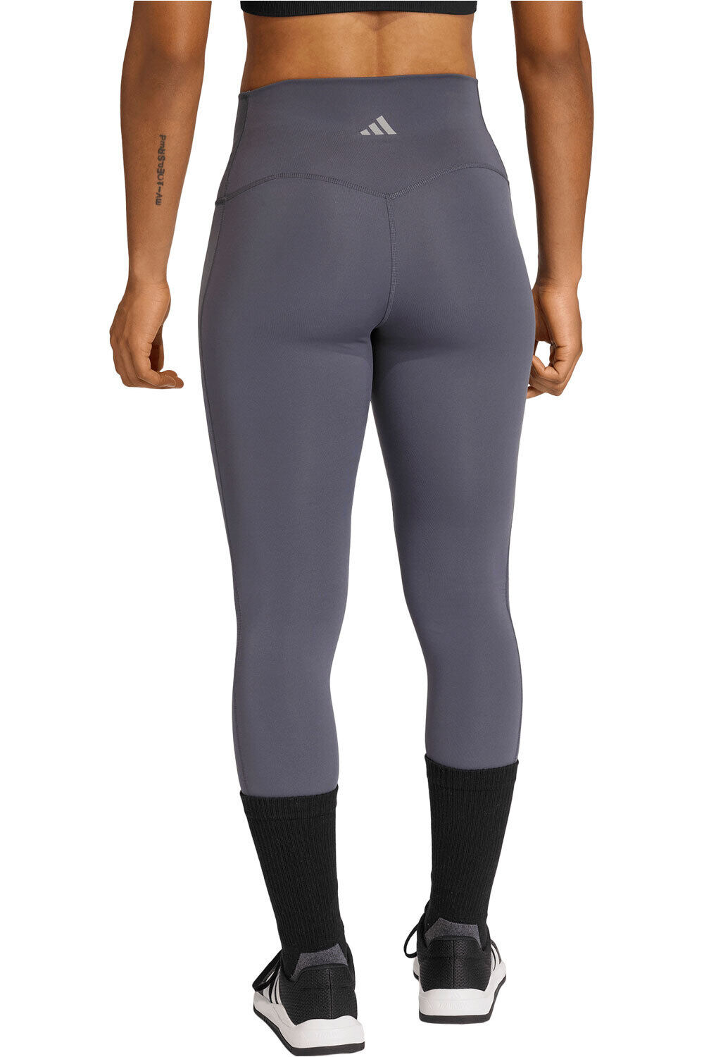 adidas pantalones y mallas largas fitness mujer 7/8 3 STRIPES STUDIO ALL ME vista trasera