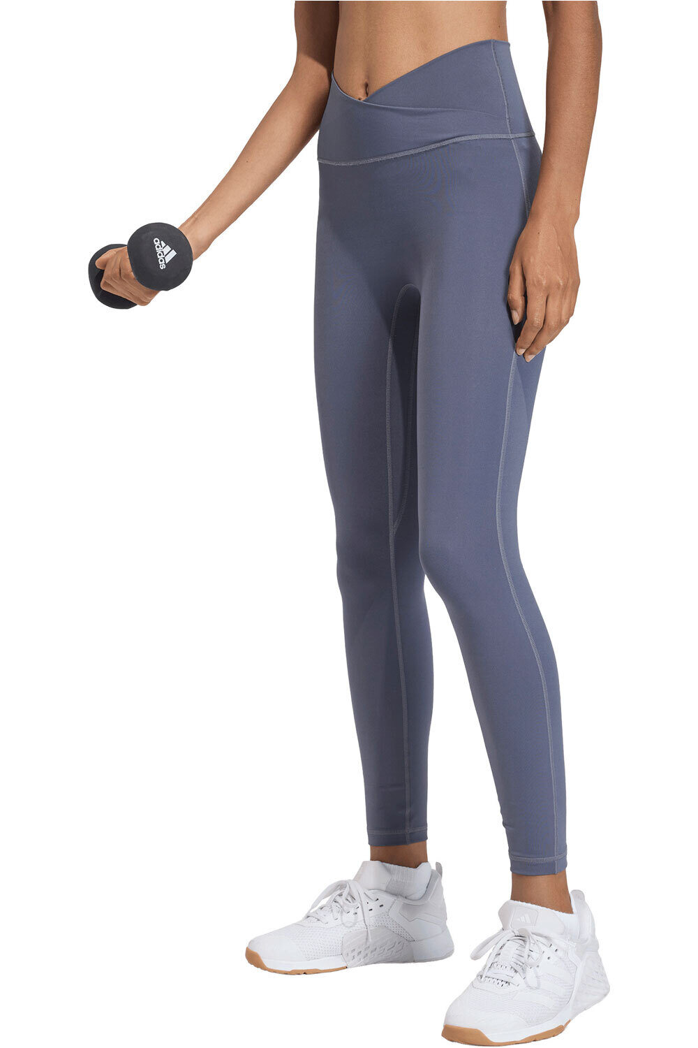 adidas pantalones y mallas largas fitness mujer 7/8 3 STRIPES STUDIO ALL ME X-OVER vista frontal