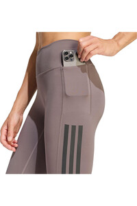 adidas pantalones y mallas largas fitness mujer 7/8 OPTIME 3 STRIPES 03