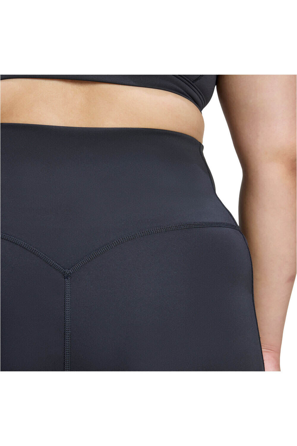 adidas pantalones y mallas largas fitness mujer 7/8 OPTIME 3 STRIPES (TALLAS GRANDES) 03