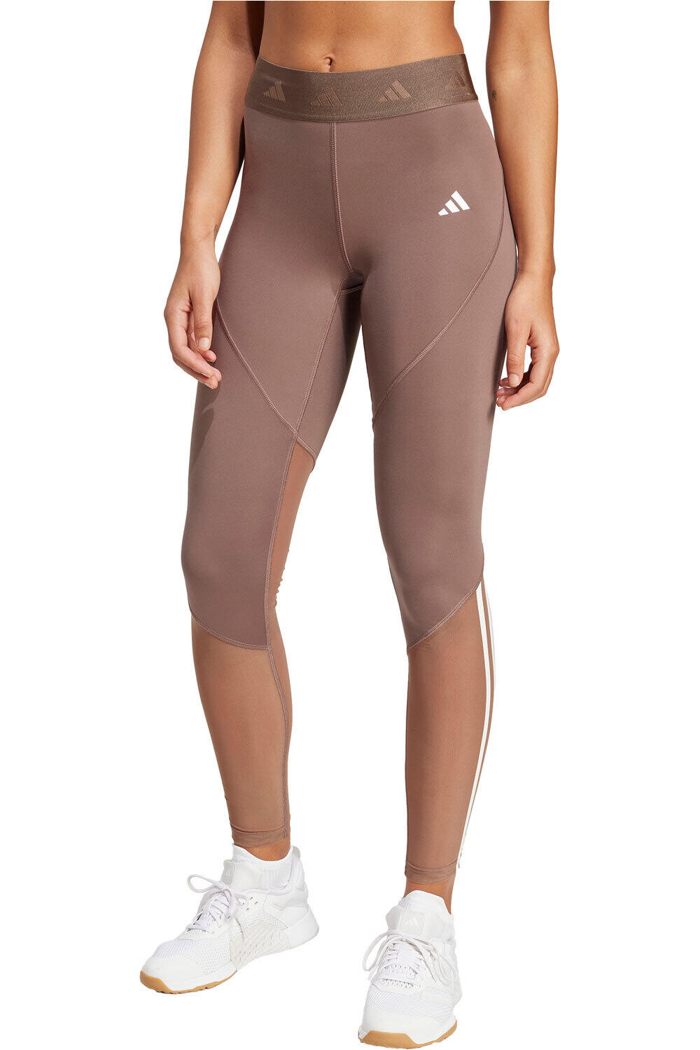 adidas pantalones y mallas largas fitness mujer HYPERGLAM vista frontal