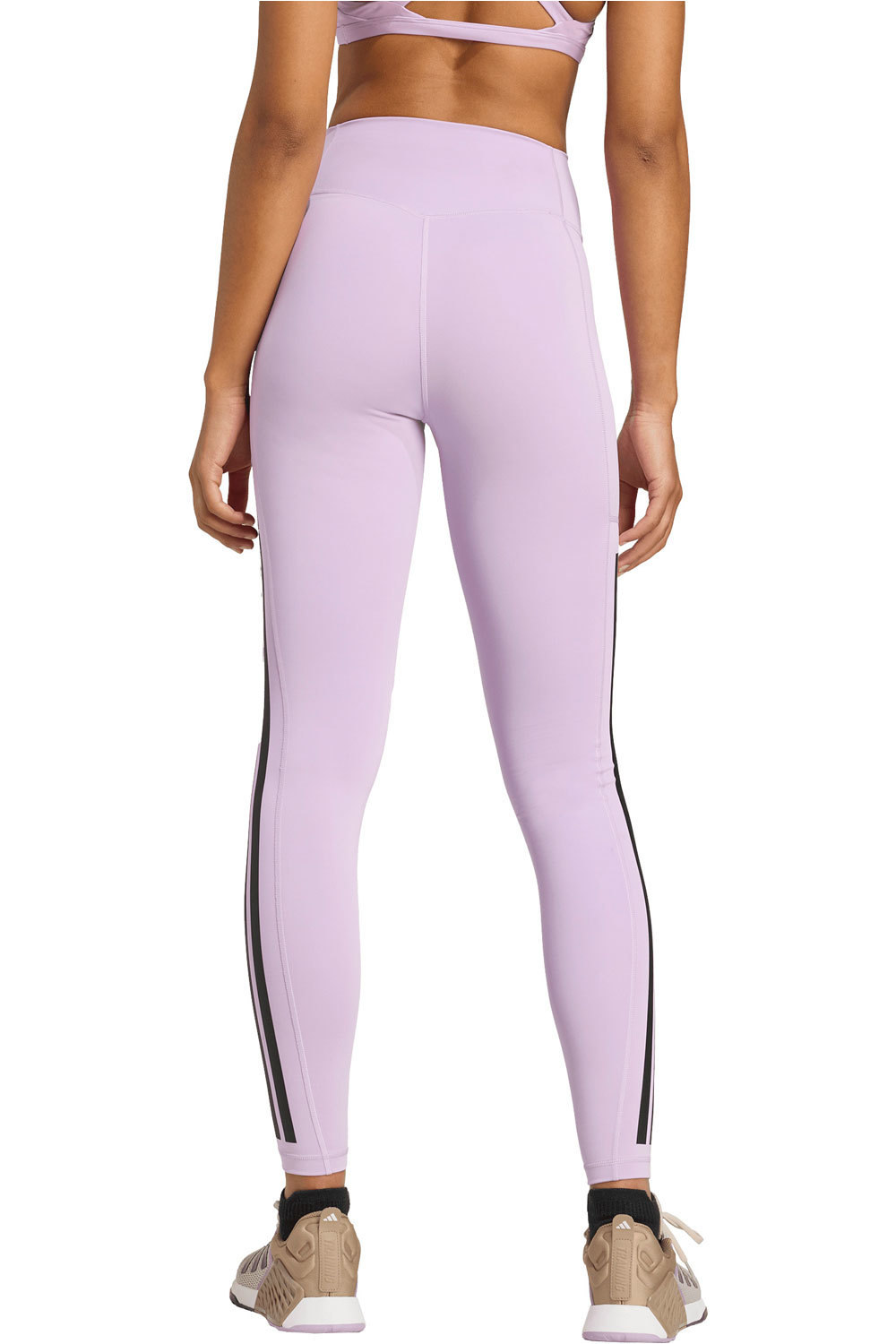 adidas pantalones y mallas largas fitness mujer OPT 3S 1/1 vista trasera