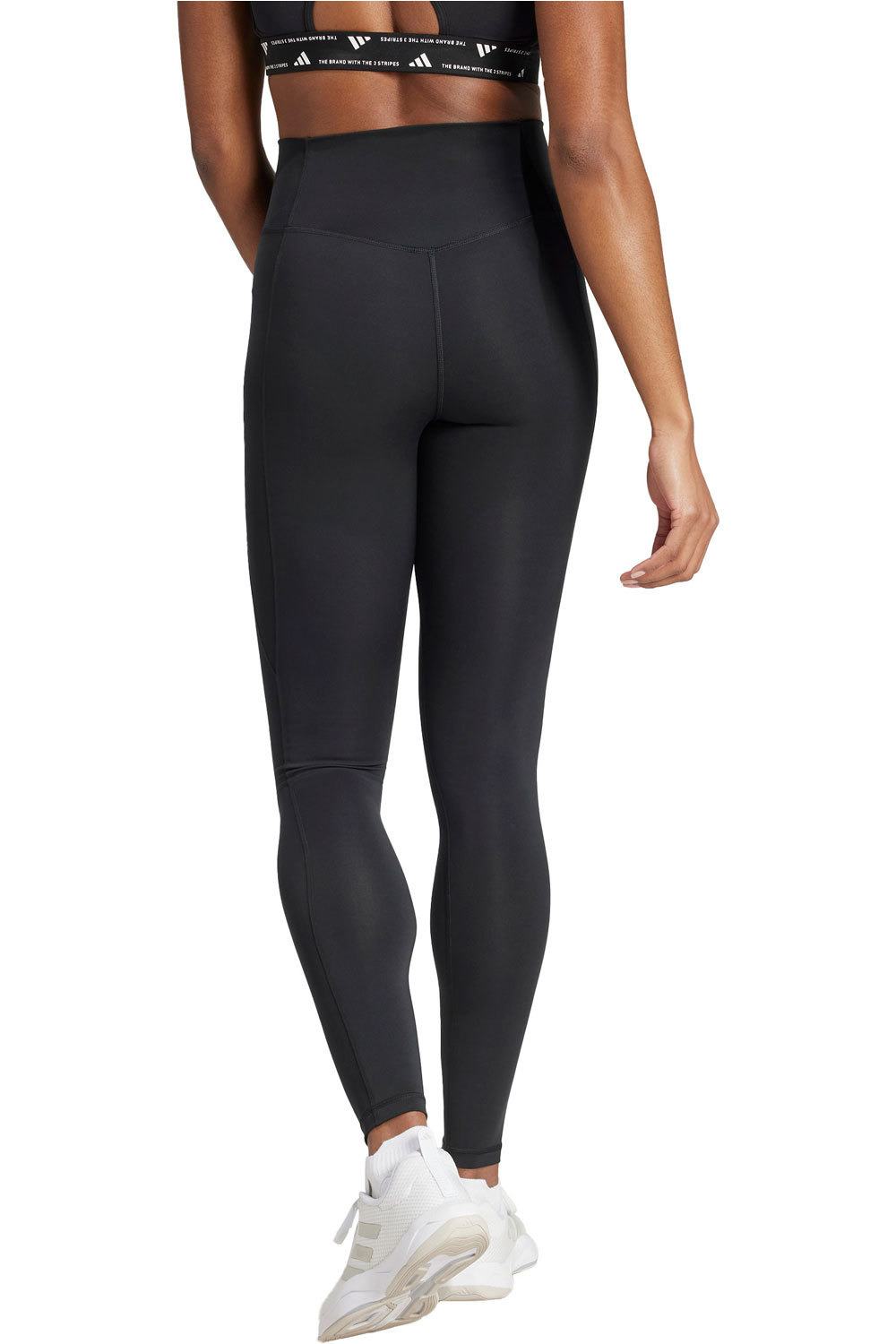 adidas pantalones y mallas largas fitness mujer OPT ESS SIP 1/1 vista trasera