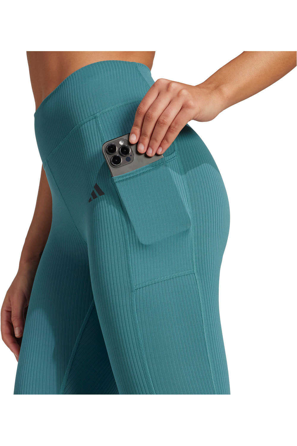 adidas pantalones y mallas largas fitness mujer OPT RIB 7/8 L vista detalle