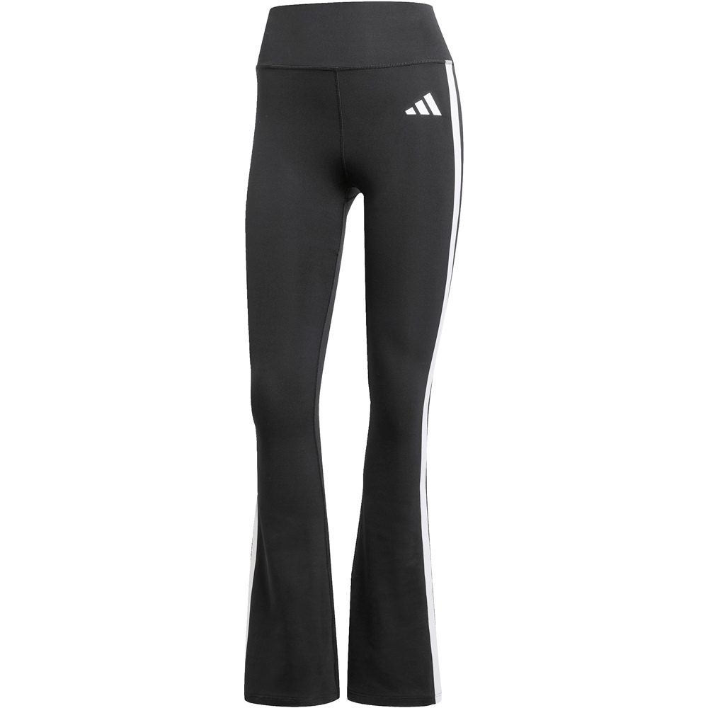 adidas pantalones y mallas largas fitness mujer OPTIME ESSENTIALS 3-STRIPES FLARED 04