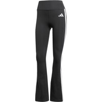 adidas pantalones y mallas largas fitness mujer OPTIME ESSENTIALS 3-STRIPES FLARED 04