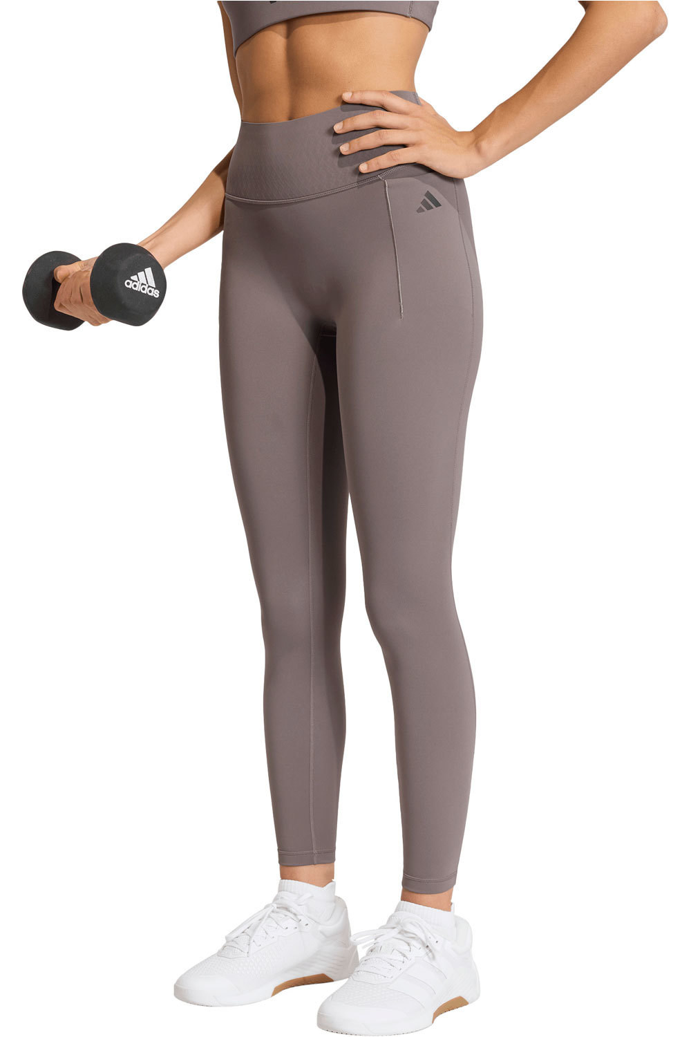 adidas pantalones y mallas largas fitness mujer OPTIME POWER vista frontal