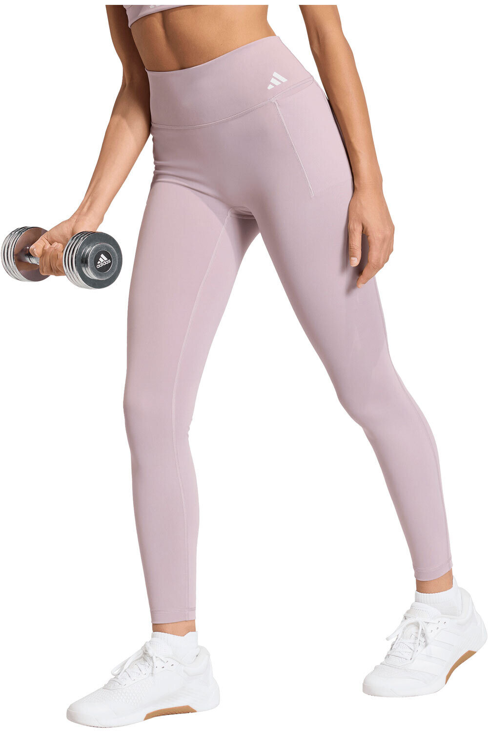adidas pantalones y mallas largas fitness mujer OPTIME vista frontal