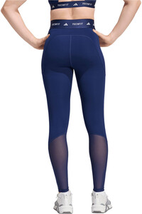adidas pantalones y mallas largas fitness mujer TECHFIT STASH POCKET vista trasera