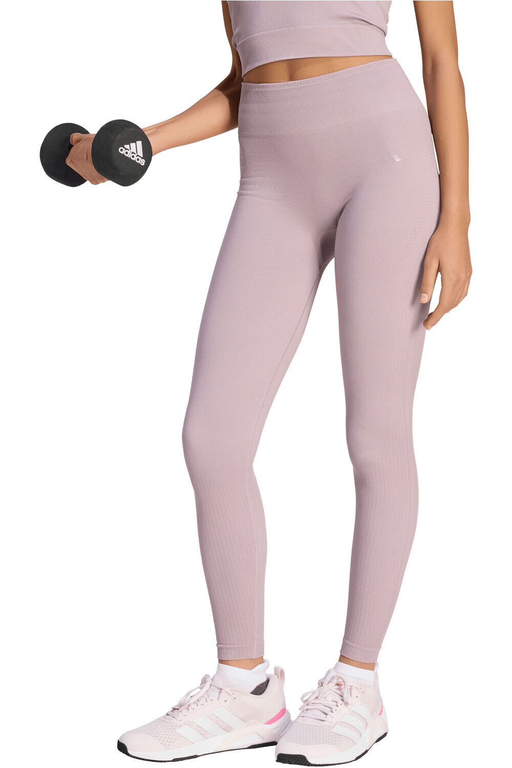 adidas pantalones y mallas largas fitness mujer WE KNIT 1/1 L vista frontal