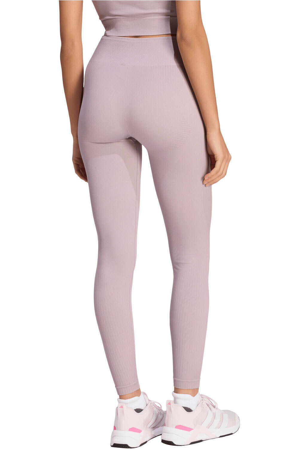 adidas pantalones y mallas largas fitness mujer WE KNIT 1/1 L vista trasera