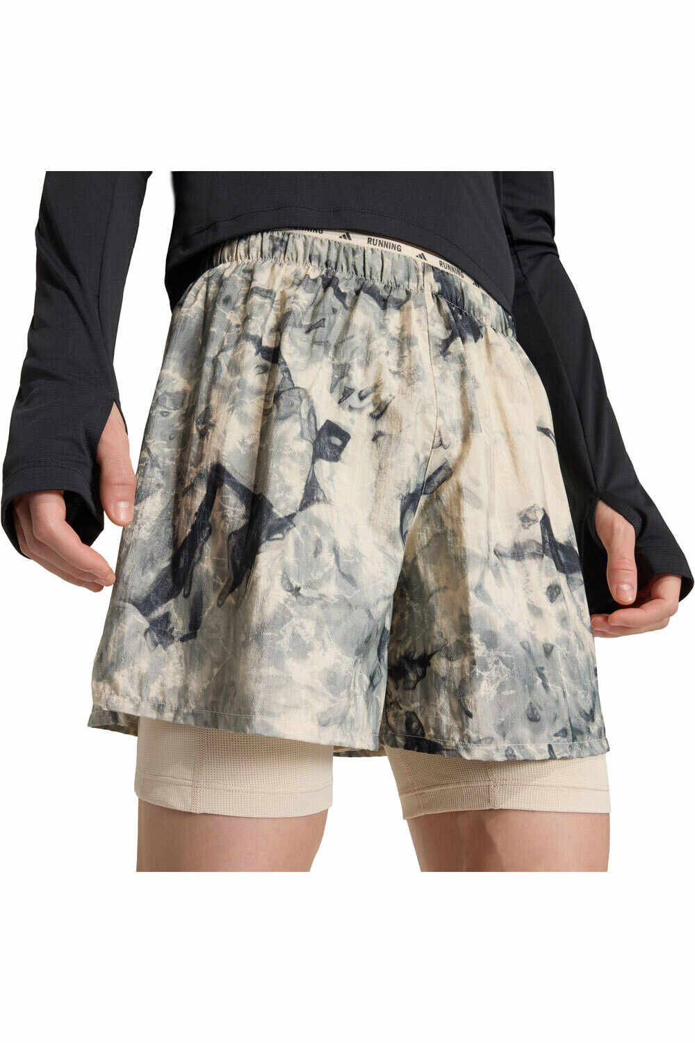 adidas pantaloneta técnica hombre ADI365 SPRAY DYE 2IN1 vista detalle