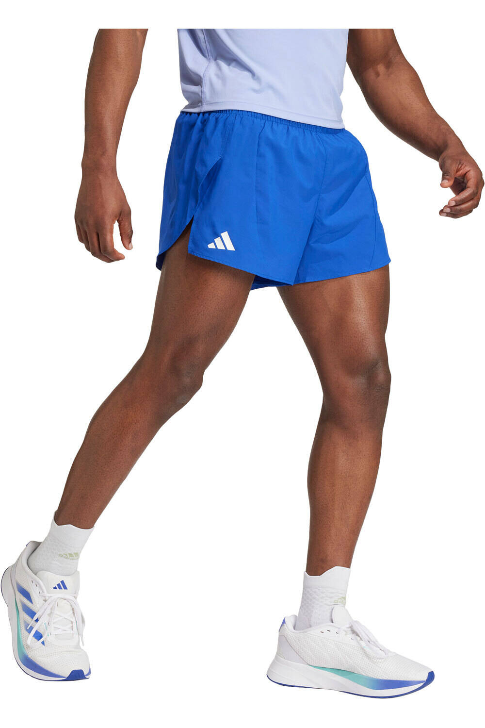 adidas pantaloneta técnica hombre ADIZERO E SPLIT vista frontal